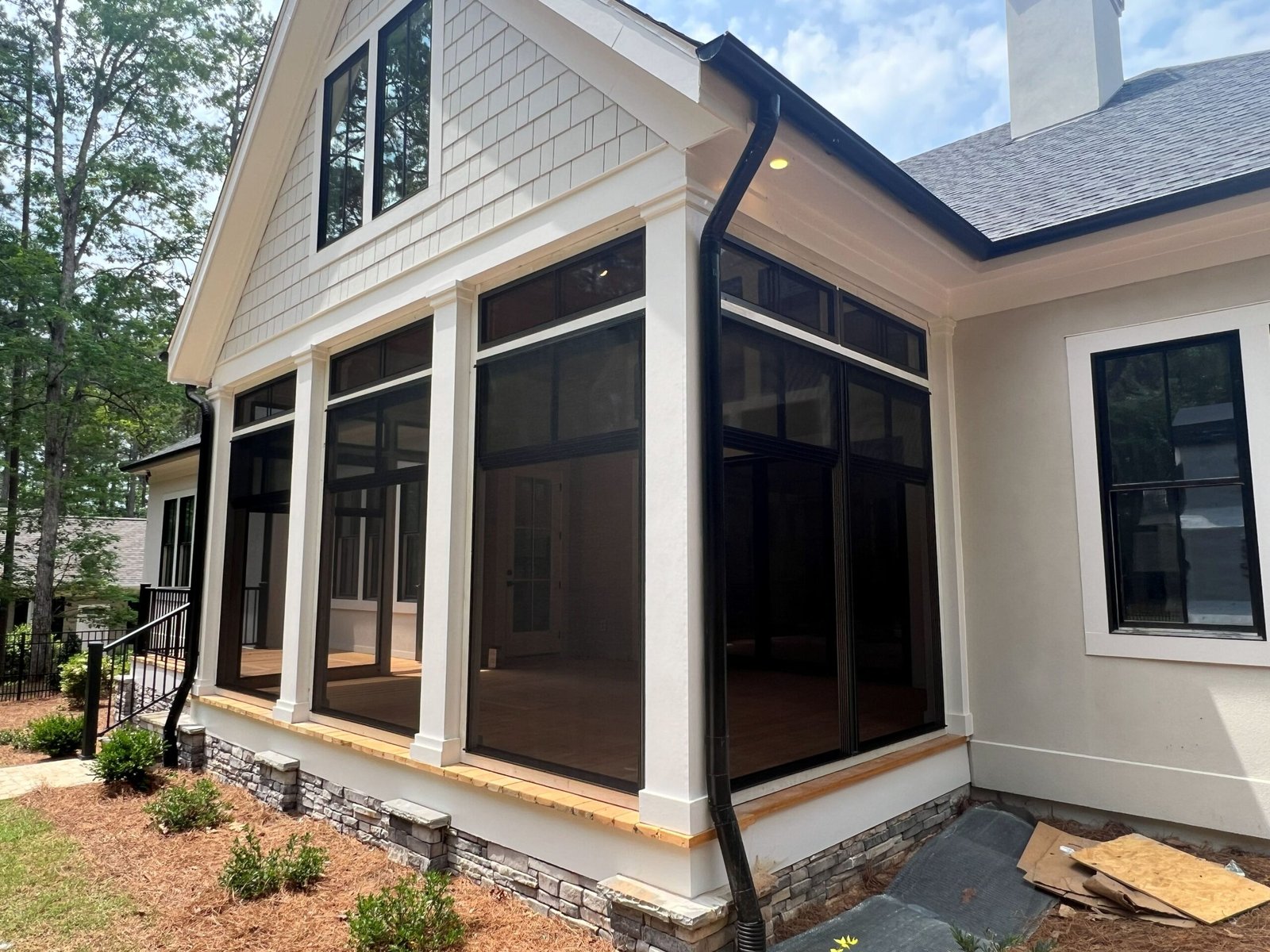 Screened-in porch build Eatonton GA outdoor living space