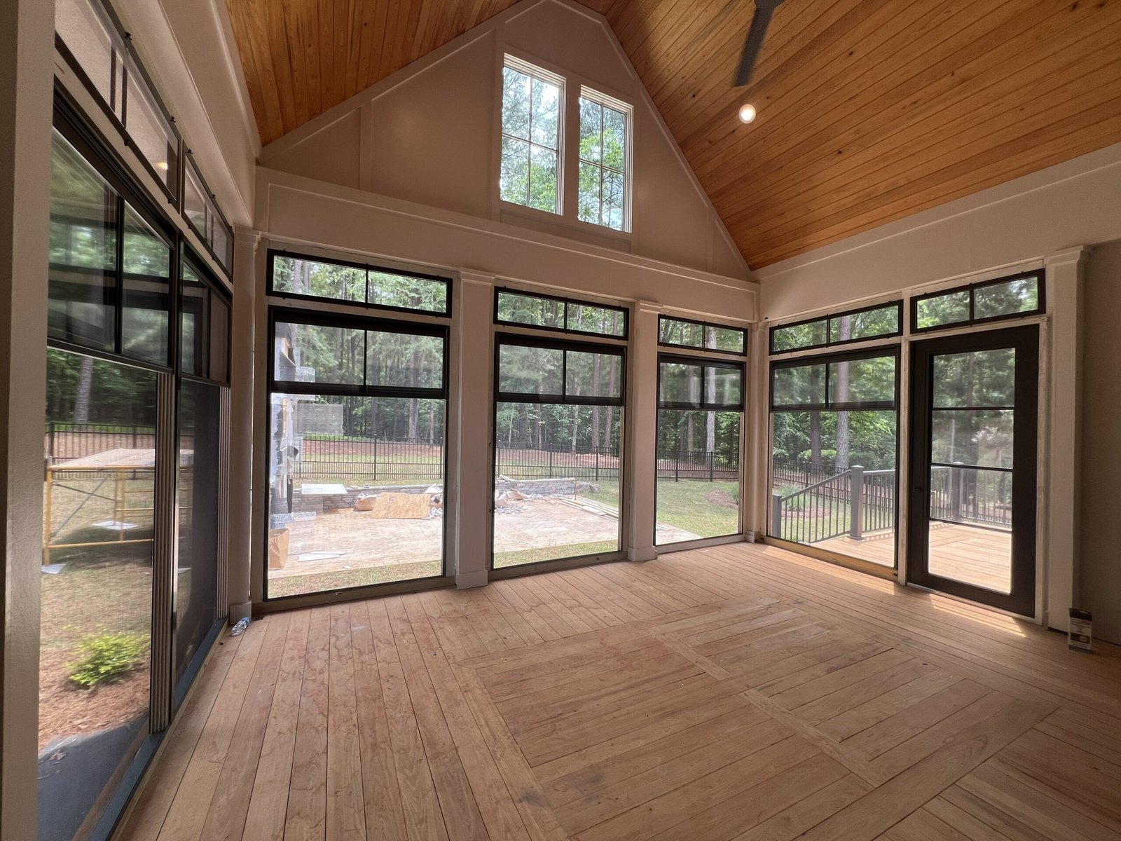 Screened-in porch build Eatonton GA outdoor living space