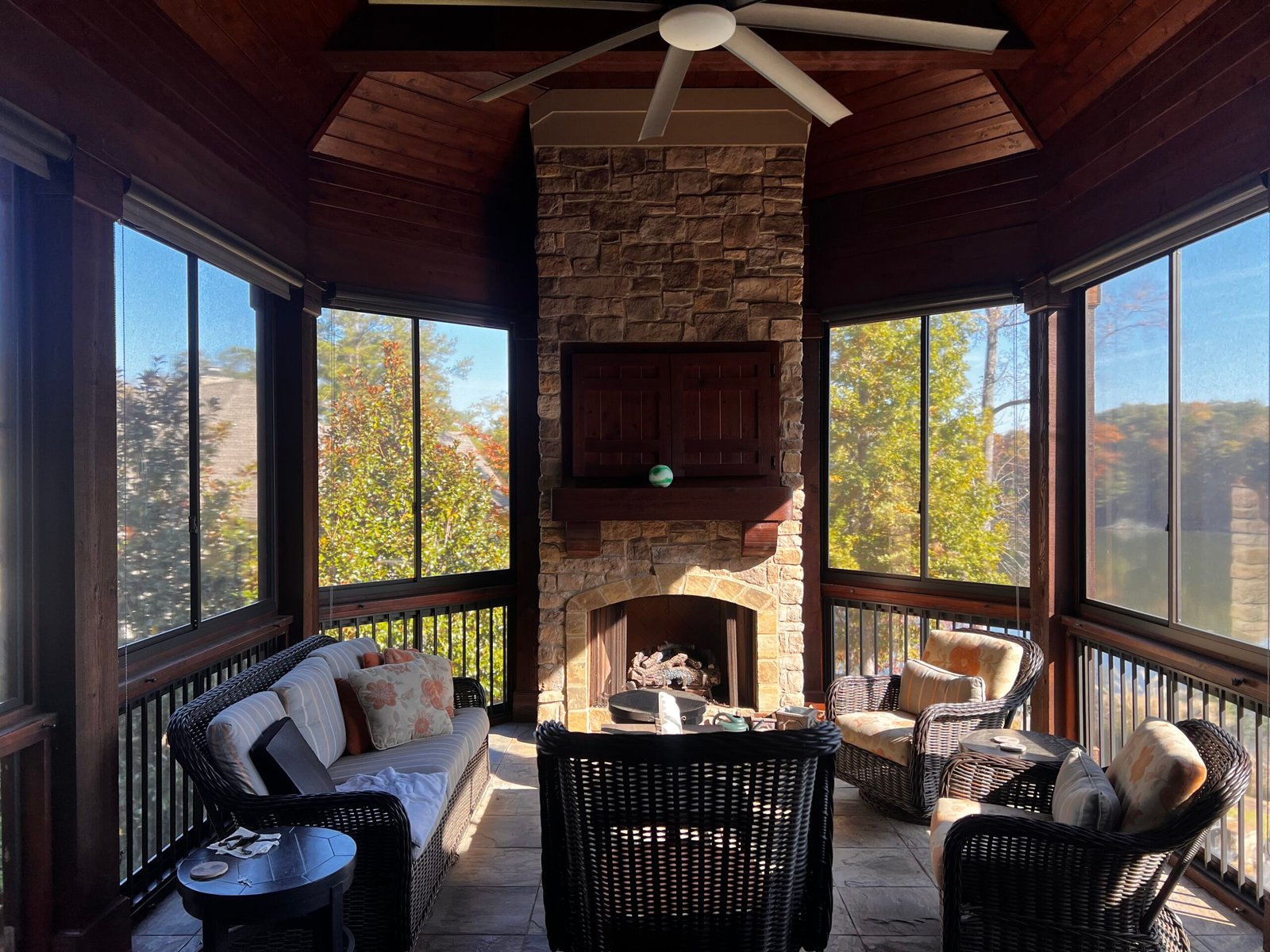 Custom four season room addition lake oconee georgia